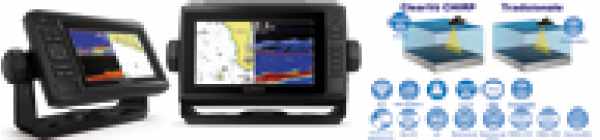 ECOSCANDAGLIO/GPS ECOMAP UHD 62CV GARMIN TRASDUTTORE GT24 UHD-TM